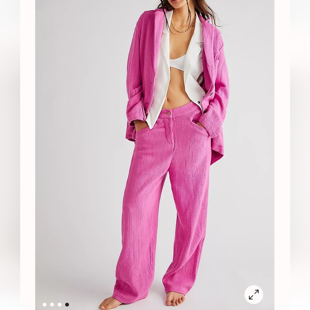 Free people  blazer and pants  size  oversized
